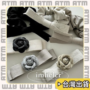 🔥臺灣出貨🔥可開發票✅輕飾時光韓版小香風氣質優雅立體山茶花雙層蝴蝶結彈簧夾大腸髮圈新款髮飾