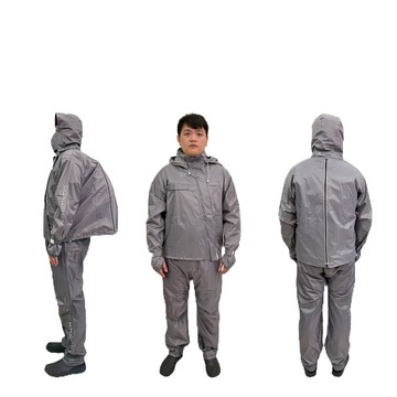 東伸 DongShen 8-3 北極星光斜開兩件式雨衣 灰色 反光條 背包空間 防水 防風 外套 兩件式 雨衣