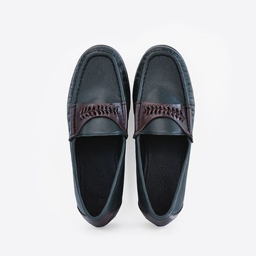 獨家魚骨方頭褶皺樂福 | 便士樂福限量款 | 設計師原創西班牙