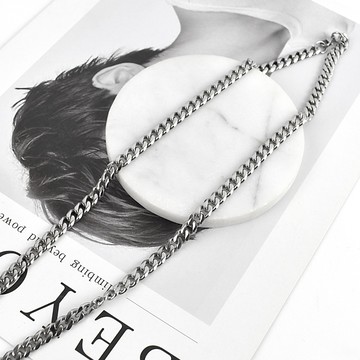 鋼鍊 簡單低調6mm項鍊NB1111