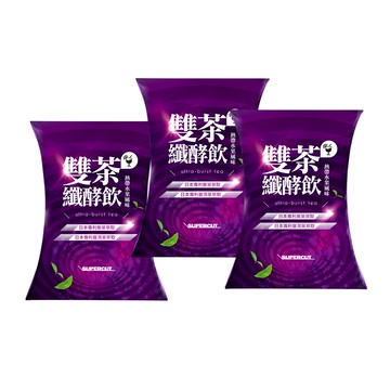 【SUPERCUT塑魔纖】雙茶纖酵飲(熱帶水果風味)3盒
