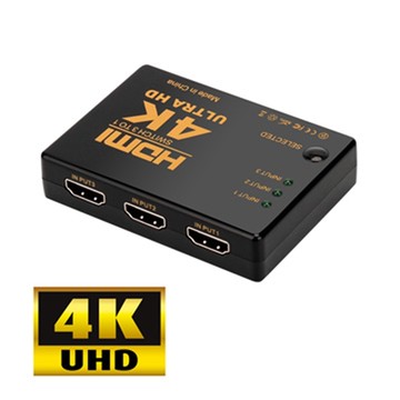 免運活動中 標準4K2K HDMI 3進1出切換器(UH-7593)