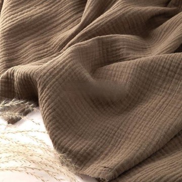 雙層紗布布料面料服裝連衣裙肌理嬰兒棉布背景布