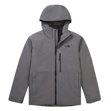 The North Face 北面 三合一連帽外套 男裝 防水 羽絨內裡 灰 NF0A83SLRPI