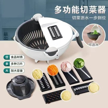 廚房切菜多功能絲器 切片擦絲 家用擦絲器 刨絲器土豆絲切絲瀝水合一