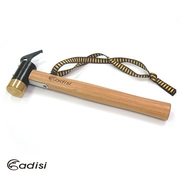 ADISI 熱處理強化銅頭營槌 AS16104  (台灣製、黃銅、耐用、鎚子、營槌、營錘)