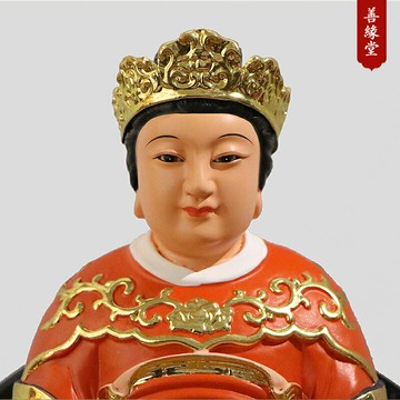 善緣堂媽祖像林夫人林默娘道教海神樹脂佛像龍母娘娘家用客廳擺件