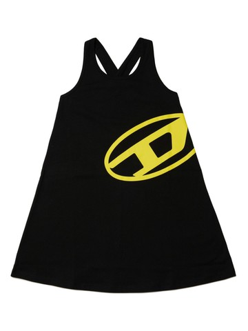 Diesel Kids - Cover-up cotton dress - kids - Cotton - 12 yrs - Black