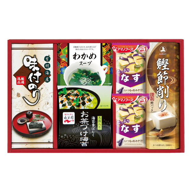 香典返し　食品｜30％OFF｜アマノフーズ＆永谷園食卓セット　No.25　※消費税・8％｜香典のお返し