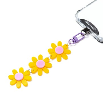 [韓國] 夏日雛菊手機吊飾 / 2色 / Summer Daisy Cell Phone Lanyard