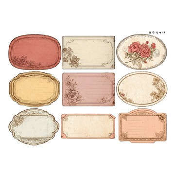 【9 月新品】20-147-0013 裁切紙張 奇幻復古浪漫喫茶店