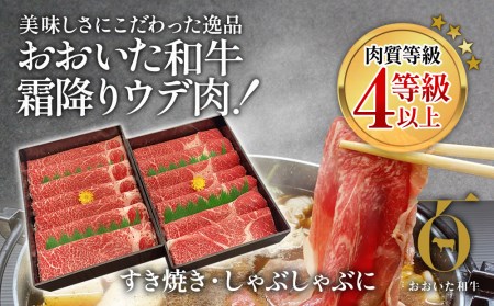 おおいた和牛 すき焼き・しゃぶしゃぶ700g×2P(合計1.4kg) ウデ肉 和牛 豊後牛 国産牛 赤身肉 大分県産 九州産 津久見市 国産