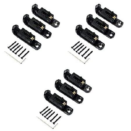 Vaguelly Guitar Bridge 3pcs Parts Black Bridge Guitar Bass for並行輸入