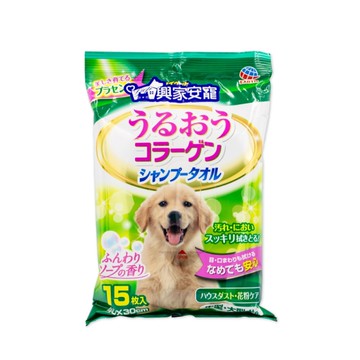 興家安寵免水洗濕毛巾中大犬用15入