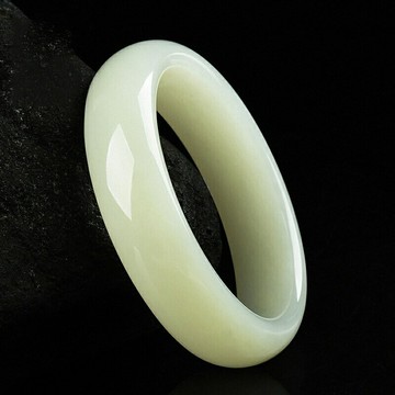 【溫潤白玉】和田玉手鐲 玉鐲 玉手鐲 真玉手鐲 白玉手鐲 年輕款 少女款 新疆和田玉 國風飾品 氣質百搭