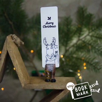烏克蘭myBookmark手工書籤-聖誕節麋鹿魯道夫的腳