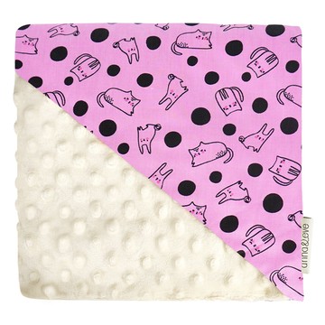 Anna & Eve 美國嬰幼兒安撫舒眠毯 - 兔子躲貓貓 50%棉 & 50% 超細纖維 冬暖夏涼 四季皆宜  78 x 98cm  紫色