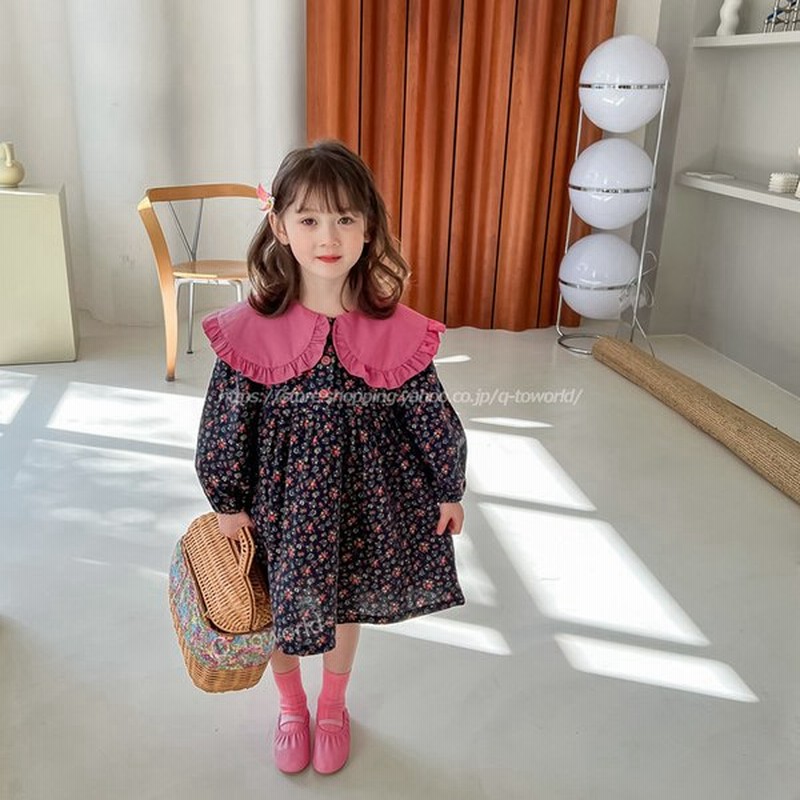 全商品オープニング価格 コットンブラウス チュニック ドッキングワンピース 韓国子ども服 140サイズ コットンブラウス チュニック ドッキングワンピース 韓国子ども服 110サイズ