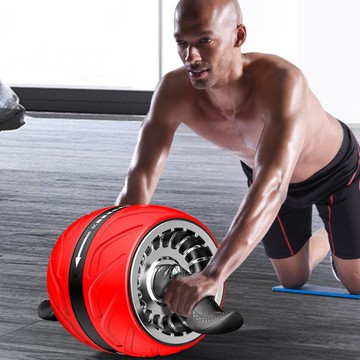 健腹輪 自動回彈健腹輪腹肌速成神器收腹捲健身器材瘦家用男士女滾輪肚子 開發票免運