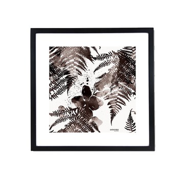 北歐裝飾畫相框 花草 剪影 43x43cm 室內設計 藝術 擺設 畫框