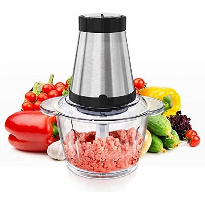 フードプロセッサー 1 2l容量 2段階スピー 300wハイパワー ガラス製 肉 みじん切り フードチョッパー 電動 フードミキサー 肉挽き 通販 Lineポイント最大0 5 Get Lineショッピング