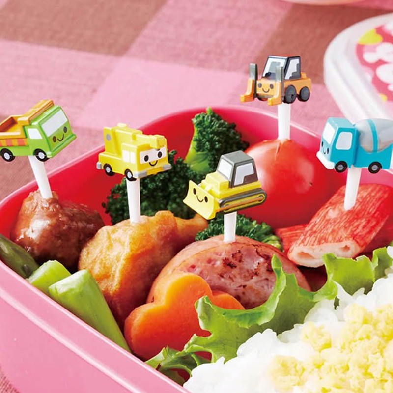 お弁当 ピック 串 グッズ キャラ弁 かわいい くるま 自動車 お弁当箱 工事現場 デコ弁 [M便 1/4] [はたらく のりもの ピック 2  /10902] 通販 LINEポイント最大0.5%GET | LINEショッピング