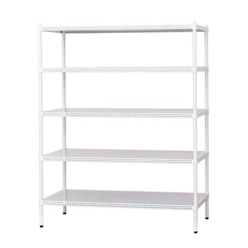 【dayneeds】極致美學 120x45x180公分 五層烤白沖孔層架