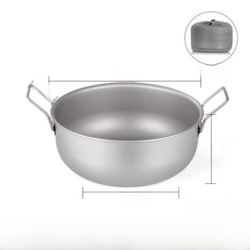 德斯漢菲純鈦戶外餐具便攜式碗盤套裝野餐自駕旅游鈦合金露營野炊