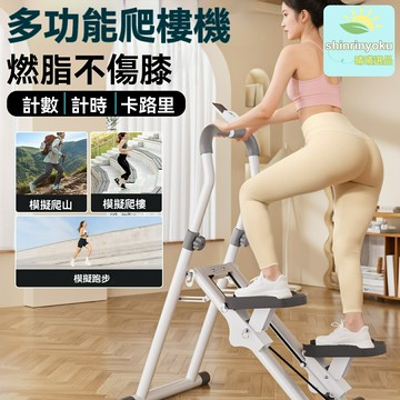 【靜音不擾鄰】家用踏步機 登山機 爬樓機 健身器材 運動器械 多功能可摺疊 磁控阻力調節 有氧燃脂 居家訓練必備