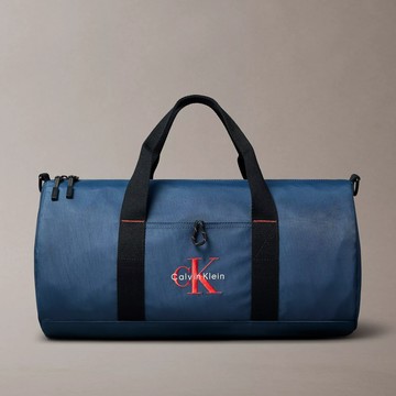 Calvin Klein 旅行袋 手提行李袋 斜背包 手提袋 波士頓包 帆布包 C06834 藍色CK(現貨)▶指定Outlet商品5折起☆現貨【送禮首選★APP下單點數4倍送】