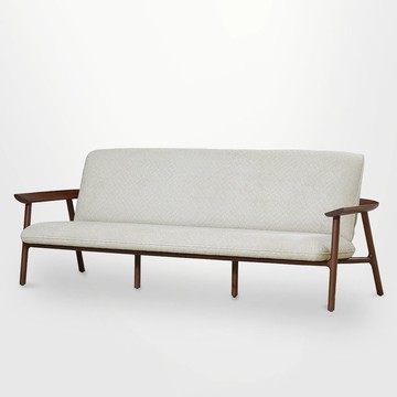 【D3原木家居】Arcadia 北美胡桃木三人座沙發-220cm