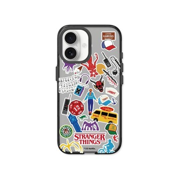 RHINOSHIELD iPhone 15/Plus/Pro/Pro Max Clear 抗黃化透明防摔手機殼｜怪奇物語-霍金斯日常