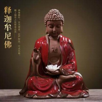 【陶瓷釋迦牟尼佛擺件-19*25cm-1款/組】阿彌陀佛佛像大日如來佛祖擺件家居辦公鎮宅-90401