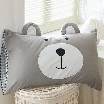 網紅款ins純棉枕套一對裝100全棉卡通可愛兒童枕芯枕頭套單個家用