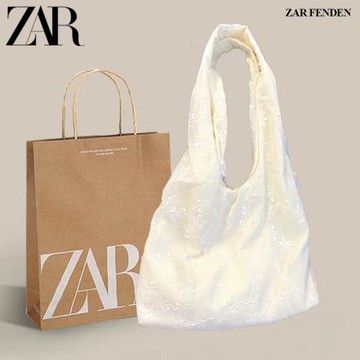 可比豆原創小清新蕾絲刺繡花朵帆布包女2025新款大容量單肩托特包