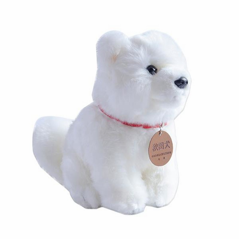 秋田犬 ぬいぐるみ 白 座り M 贈り物 お取り寄せ ギフト 故郷