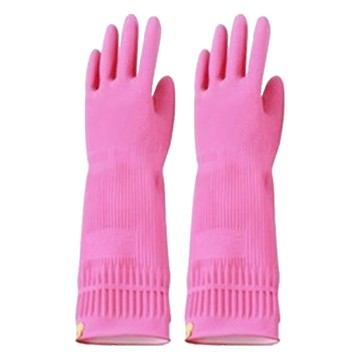 KUKOYI 家務手套 38cm橡膠掛鉤清潔手套  M  2雙