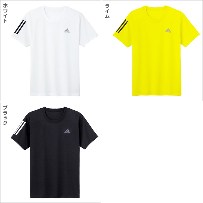 3枚セット adidas アディダス Tシャツ 半袖丸首 グンゼ GUNZE[AP902T