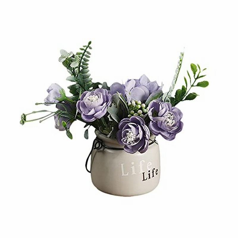 Twinkle Bubble 光触媒 造花 花瓶付き 人工観葉植物 室内 インテリア 飾り 撮影 花 紫 盆栽 鉢植え 通販 Lineポイント最大get Lineショッピング