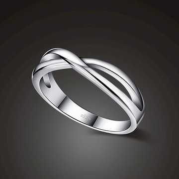 簡約百搭S925純銀戒指男女款單身素圈指環情侶對戒情人節生日禮物