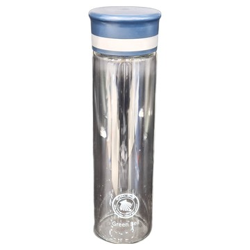 Green Bell 綠貝 廣口玻璃隨行杯 600ml 灰色 2入組 耐熱高硼矽玻璃  1組