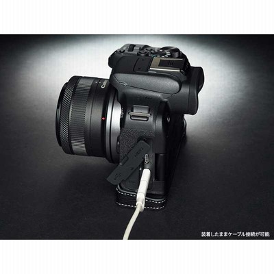 本革 新品 Canon キャノン EOS R10用 本革カメラケース ブラック Canon EOS R10 専用 レザー ケース Black ブラック TP Original