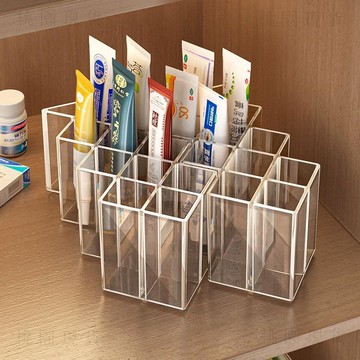 ⚡在臺隔日達⚡【找藥膏不翻箱】藥膏收納盒分格桌面管狀藥品整理神器小乳膏軟膏