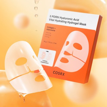 COSRX 5 PDRN Hyaluronic Acid Vital Hydrating Hydrogel Mask 3ea