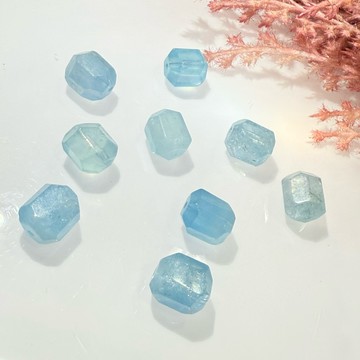 💕 𝓒. 𝓣 晶寶💕海藍寶 水晶 單珠 隨形 散珠 diy 設計 有孔洞