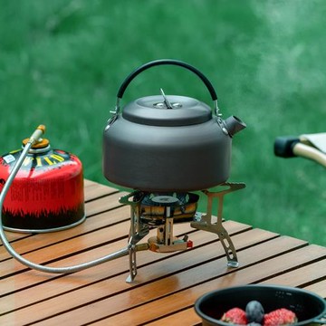 萬仟堂戶外煮茶爐燒水壺泡茶專用露營用品野炊茶壺煮茶套裝煮風