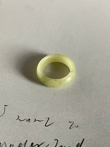 天然和田玉青黃口戒指 港碼14 16   青冉S39 S40 S42