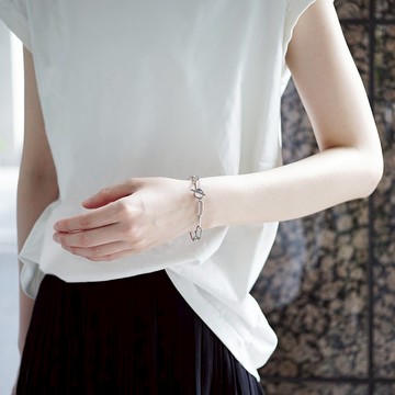 Roine 醫療級不鏽鋼ㄇ字扣粗鍊手鍊