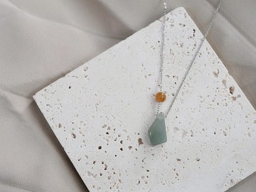 日出山丘冰種翡翠項鍊・緬甸玉 ・天然石