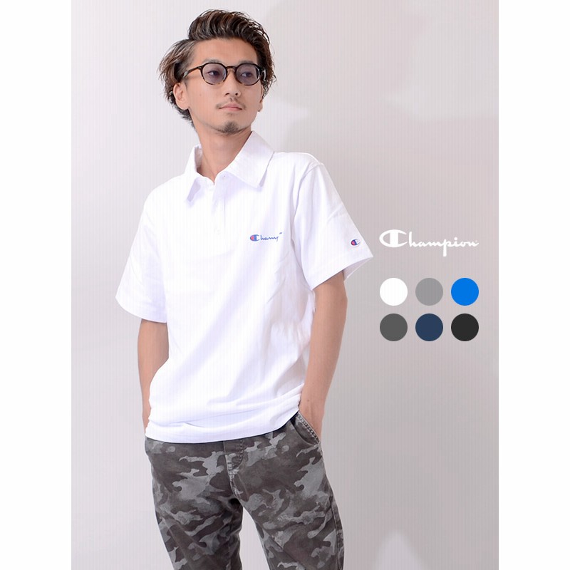 ゆうメール便送料無料 Champion チャンピオン ポロシャツ レディース メンズ ユニセックス 半袖 綿100 おしゃれ ゴルフ ブランド 無地 ロゴ Cロゴ 刺繍 日本規格 C3 P306 通販 Lineポイント最大2 0 Get Lineショッピング